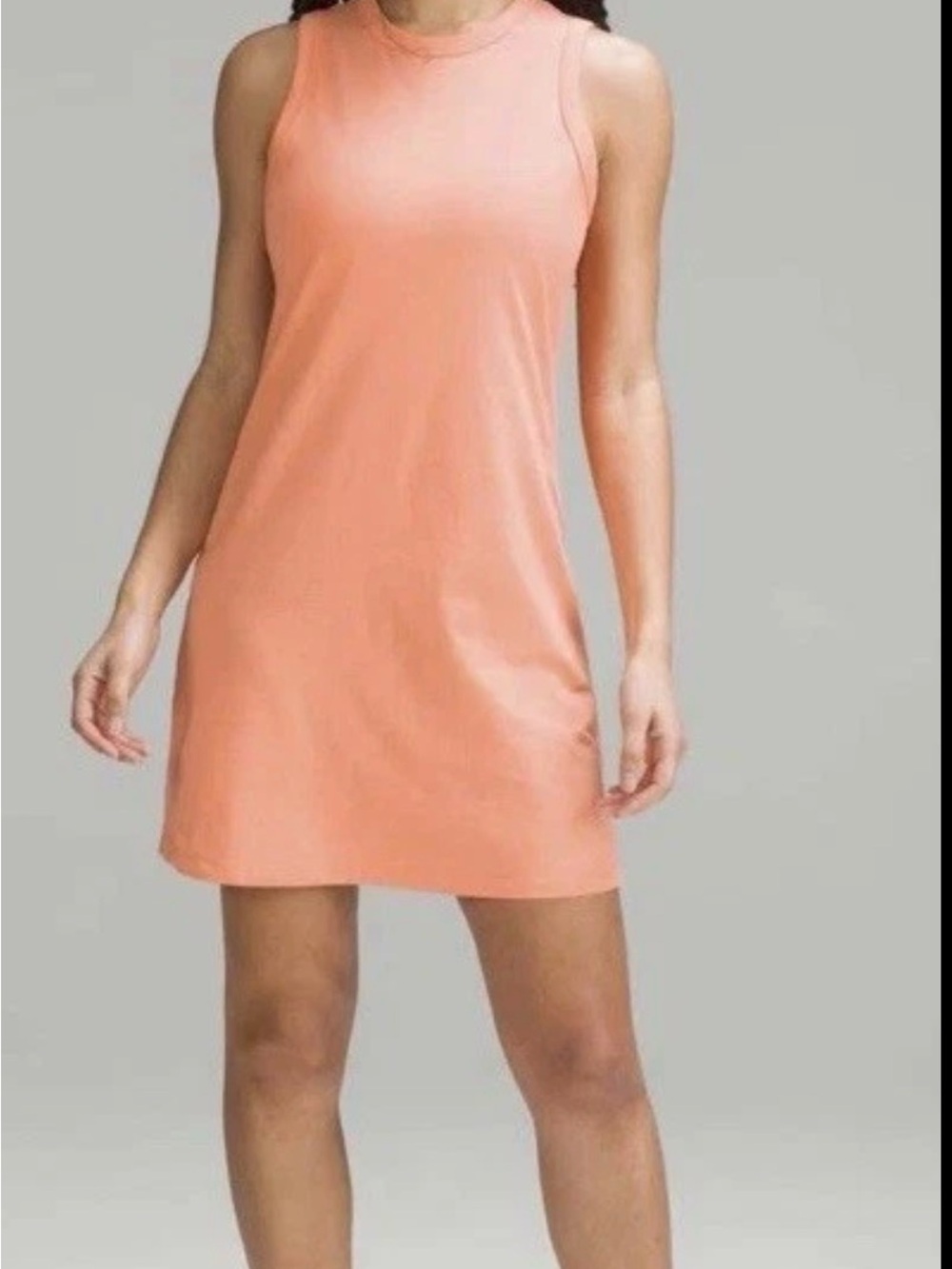Lululemon NWT Size 2 Classic Fit Cotton Blend Dress Above Knee Sunny Coral SUNIC